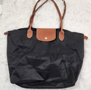 Longchamp Le Pliage tote in black